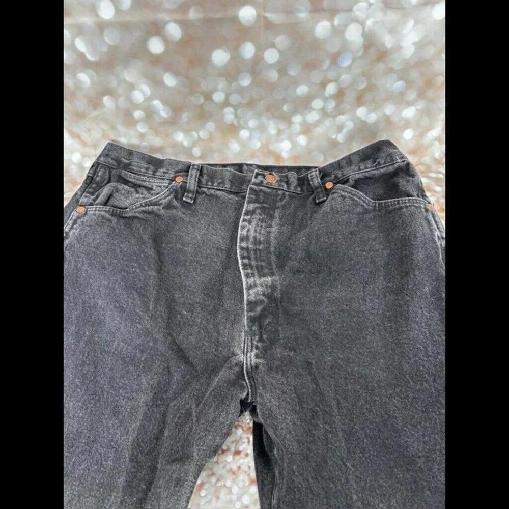 Wrangler 13MWZWK Cowboy Cut Original Fit Jeans Mens 36x36‎ Faded Black Denim